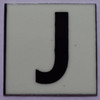 PHOTOLUMINESCENT DOOR NUMBER J SIGN PHOTOLUMINESCENT DOOR NUMBER J SIGN