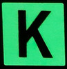 PHOTOLUMINESCENT DOOR NUMBER K SIGNAGE PHOTOLUMINESCENT DOOR NUMBER K SIGNAGE