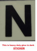 PHOTOLUMINESCENT DOOR NUMBER N HPD SIGN PHOTOLUMINESCENT DOOR NUMBER N HPD SIGN