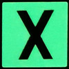 PHOTOLUMINESCENT DOOR NUMBER X SIGNAGE