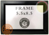 black inspection frame  5.5x8.5 Inches