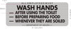 ALL EMPLOYEES MUST WASH HANDS DEPARTMENT OF HEALTH SignNYC RESTURANT BUILDING SIGN