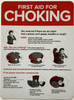 Chef Refrigerator FIRST AID FOR CHOKING Notice - FIRST AID FOR CHOKING SIGN/POSTER Chef Refrigerator FIRST AID FOR CHOKING Notice - FIRST AID FOR CHOKING SIGN/POSTER