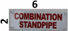 Combination Standpipe   Fire Department Sign Combination Standpipe   Fire Department Sign