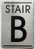 Stair number SIGN, SILVER, SIZE 4x5.75 inch, DOUBLE SIDED TAPE, aluminum, rust free Stair number SIGN, SILVER, SIZE 4x5.75 inch, DOUBLE SIDED TAPE, aluminum, rust free