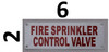 FIRE Sprinkler Control Valve   Signage FIRE Sprinkler Control Valve   Signage