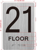 21th floor SIGNAGE with Raised letters/Image & Grade 2 Braille - Includes Red Adhesive pad for Easy Installation 21th floor SIGNAGE with Raised letters/Image & Grade 2 Braille - Includes Red Adhesive pad for Easy Installation
