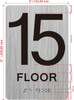 15th floor HPD SIGN with Raised letters/Image & Grade 2 Braille - Includes Red Adhesive pad for Easy Installation 15th floor HPD SIGN with Raised letters/Image & Grade 2 Braille - Includes Red Adhesive pad for Easy Installation