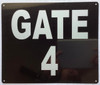 GATE #4 BUILDING SIGN GATE #4 BUILDING SIGN