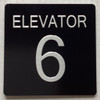 ELEVATOR FLOOR NUMBER SIGNAGE with Raised letters/Image & Grade 2 Braille - Includes Red Adhesive pad for Easy Installation ELEVATOR FLOOR NUMBER SIGNAGE with Raised letters/Image & Grade 2 Braille - Includes Red Adhesive pad for Easy Installation