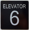 ELEVATOR FLOOR NUMBER COMPLIANCE SIGNwith Raised letters/Image & Grade 2 Braille - Includes Red Adhesive pad for Easy Installation ELEVATOR FLOOR NUMBER COMPLIANCE SIGNwith Raised letters/Image & Grade 2 Braille - Includes Red Adhesive pad for Easy Installation