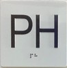 Elevator floor Penthouse -PH HPD SIGN / jamb plate floor Penthouse -PH HPD SIGN letters/Image & Grade 2 Braille - Includes Red Adhesive pad for Easy Installation Elevator floor Penthouse -PH HPD SIGN / jamb plate floor Penthouse -PH HPD SIGN letters/Image & Grade 2 Braille - Includes Red Adhesive pad for Easy Installation