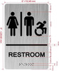 Men / Women Restroom HPD SIGN with Raised letters/Image & Grade 2 Braille - Includes Red Adhesive pad for Easy Installation Men / Women Restroom HPD SIGN with Raised letters/Image & Grade 2 Braille - Includes Red Adhesive pad for Easy Installation