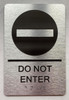 DO NOT ENTER SIGNAGE with Raised letters/Image & Grade 2 Braille - Includes Red Adhesive pad for Easy Installation DO NOT ENTER SIGNAGE with Raised letters/Image & Grade 2 Braille - Includes Red Adhesive pad for Easy Installation