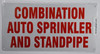 Automatic Sprinkler All Floors   Fire Department Sign