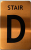 GOLD FLOOR NUMBER SIGN, aluminum, Size 5x8 inch The Gold GOLD FLOOR NUMBER SIGN, aluminum, Size 5x8 inch The Gold