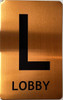 GOLD FLOOR NUMBER SIGN, aluminum, Size 5x8 inch The Gold Mountain Line GOLD FLOOR NUMBER SIGN, aluminum, Size 5x8 inch The Gold Mountain Line