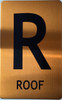 GOLD FLOOR NUMBER SIGN, aluminum, Size 5x8 inch The Gold Mountain Line GOLD FLOOR NUMBER SIGN, aluminum, Size 5x8 inch The Gold Mountain Line