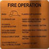 ELEAVTOR FIRE OPERATION SIGNAGE ELEAVTOR FIRE OPERATION SIGNAGE