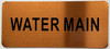 WATER MAIN SIGN WATER MAIN SIGN