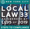 NYC Local Law 33/95 Update – Energy Efficiency poster NYC Local Law 33/95 Update – Energy Efficiency poster