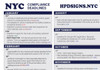 My NYC COMPLIANCE DEADLINE CHEAT SHEET My NYC COMPLIANCE DEADLINE CHEAT SHEET
