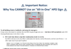 Important Notice: You CANNOT Use an "All-in-One" DOB package COMPLIANCE SIGN Important Notice: You CANNOT Use an "All-in-One" DOB package COMPLIANCE SIGN