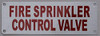 Fire Sprinkler control valve sign Fire Sprinkler control valve sign