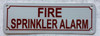 Fire Sprinkler alarm SIGNAGE Fire Sprinkler alarm SIGNAGE