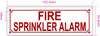 Fire Sprinkler alarm HPD SIGN Fire Sprinkler alarm HPD SIGN