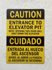 Caution Elevator pit DOB SIGN english/spanish yellow Aluminum Wall Mount | Rust-Free, Durable | Double-Sided Tape I Easy Installation -7x10 Inch_-red20250404 Caution Elevator pit DOB SIGN english/spanish yellow Aluminum Wall Mount | Rust-Free, Durable | Double-Sided Tape I Easy Installation -7x10 Inch_-red20250404