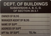 Department of Buildings subdivision abcd sign sign Brushed Silver Aluminum Wall Mount | Rust-Free, Durable | Double-Sided Tape I Easy Installation -7x10 Inch_-red20250404 Department of Buildings subdivision abcd sign sign Brushed Silver Aluminum Wall Mount | Rust-Free, Durable | Double-Sided Tape I Easy Installation -7x10 Inch_-red20250404