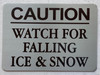 - Caution Watch for falling snow and ice DOB SIGN Inch | Brushed Silver Aluminum Wall Mount | Rust-Free, Durable | Double-Sided Tape Included | Easy Installation | Commercial Grade_-red20250404 - Caution Watch for falling snow and ice DOB SIGN Inch | Brushed Silver Aluminum Wall Mount | Rust-Free, Durable | Double-Sided Tape Included | Easy Installation | Commercial Grade_-red20250404