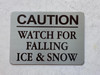 - Caution Watch for falling snow and ice SAFETY SIGNInch | Brushed Silver Aluminum Wall Mount | Rust-Free, Durable | Double-Sided Tape Included | Easy Installation | Commercial Grade_-red20250404 - Caution Watch for falling snow and ice SAFETY SIGNInch | Brushed Silver Aluminum Wall Mount | Rust-Free, Durable | Double-Sided Tape Included | Easy Installation | Commercial Grade_-red20250404