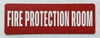 Fire protection room SIGNAGE red Aluminum Wall Mount - Rust-Free, Durable - Double-Sided Tape I Easy Installation -4x12 Inch_-red20250404 Fire protection room SIGNAGE red Aluminum Wall Mount - Rust-Free, Durable - Double-Sided Tape I Easy Installation -4x12 Inch_-red20250404