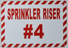 Sprinkler Riser #4 FIRE DEPT SIGNAGE