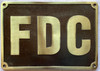 FIRE DEPARTMENT CONNECTION SignFDC SIGN