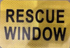 RESCUE WINDOW STICKER RESCUE WINDOW STICKER