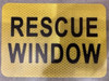 RESCUE WINDOW STICKER RESCUE WINDOW STICKER