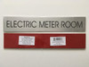 ELECTRIC METER ROOM  - Delicato line  Sign