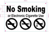 NYC No smoking or electronic cigarette use HPD Signage NYC No smoking or electronic cigarette use HPD Signage