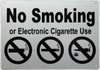 NYC No smoking or electronic cigarette use COMPLIANCE SIGN NYC No smoking or electronic cigarette use COMPLIANCE SIGN