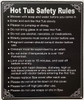 Hot Tub Safety Rules BUILDING SIGN Hot Tub Safety Rules BUILDING SIGN