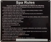 SPA Rules sign SPA Rules sign