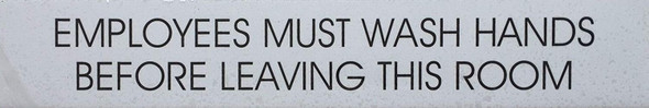 EMPLOYEES MUST WASH HANDS EMPLOYEES MUST WASH HANDS