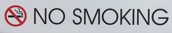NO SMOKING -WHITE NO SMOKING -WHITE