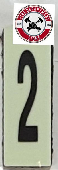 PHOTOLUMINESCENT DOOR NUMBER 2 SIGNAGE HEAVY DUTY / GLOW IN THE DARK "DOOR NUMBER TWO" SIGNAGE HEAVY DUTY PHOTOLUMINESCENT DOOR NUMBER 2 SIGNAGE HEAVY DUTY / GLOW IN THE DARK "DOOR NUMBER TWO" SIGNAGE HEAVY DUTY