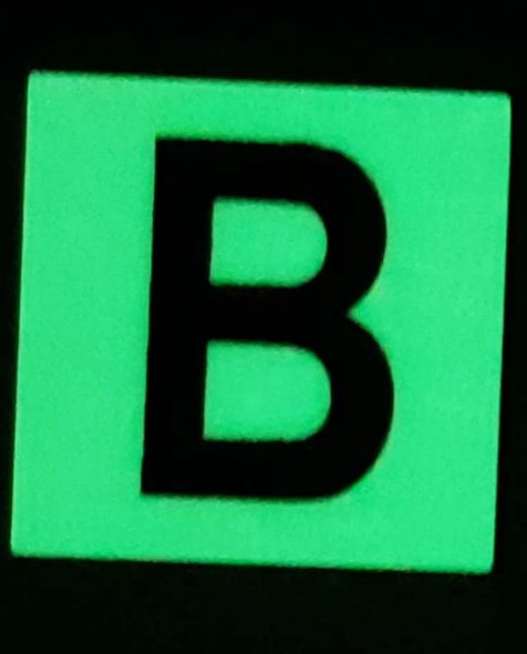 Glow in dark Number B SIGNAGE The Liberty Line Glow in dark Number B SIGNAGE The Liberty Line