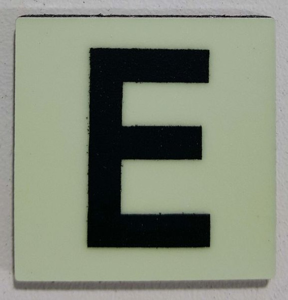 Glow in dark Number E SIGNAGE The Liberty Line Glow in dark Number E SIGNAGE The Liberty Line