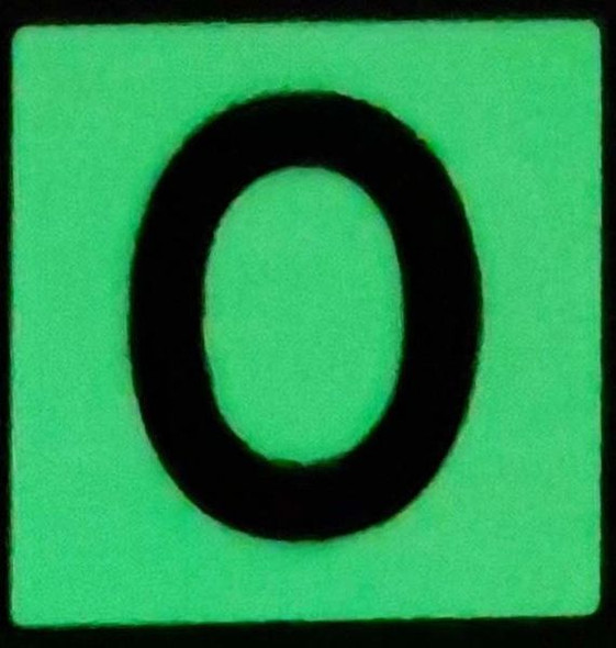 Glow in dark Number O SIGNAGE The Liberty Line Glow in dark Number O SIGNAGE The Liberty Line